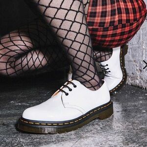 SALE New Dr Martens 1461 Patent Leather Oxford Shoes White Size 9
